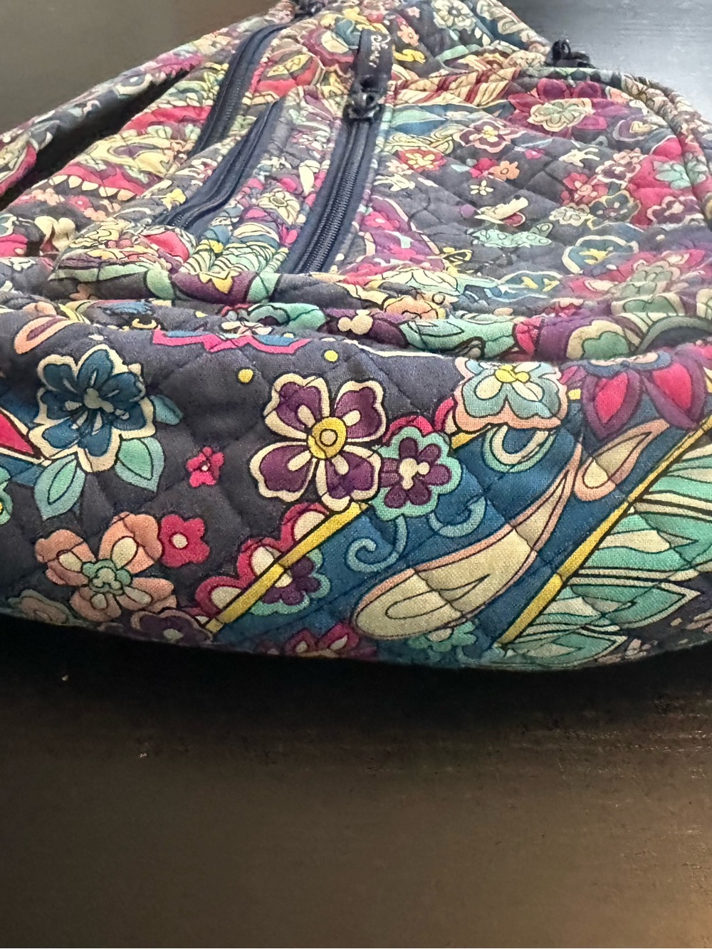 Vera Bradley Disney Sensational Six Paisley Sling Bag Backpack - Picture 5 of 7